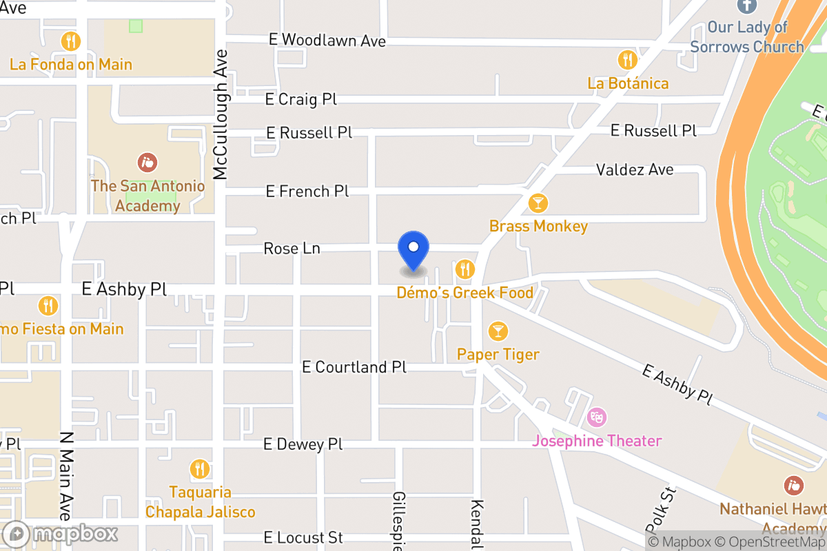 Map of 513 E Ashby Pl