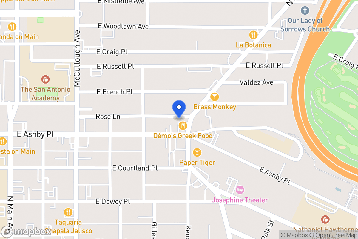 Map of 2511 N Saint Marys St