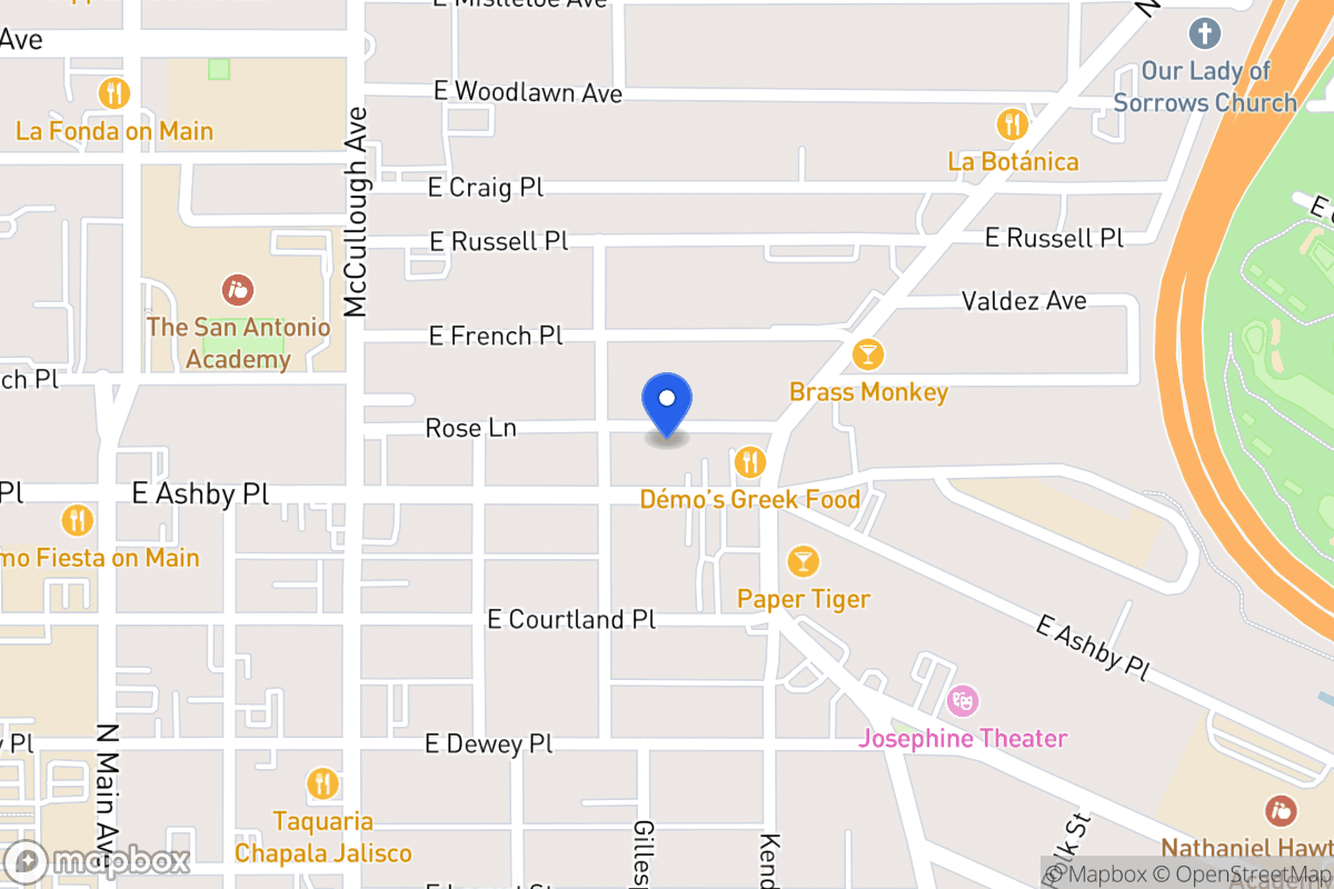 Map of 212  Rose Ln