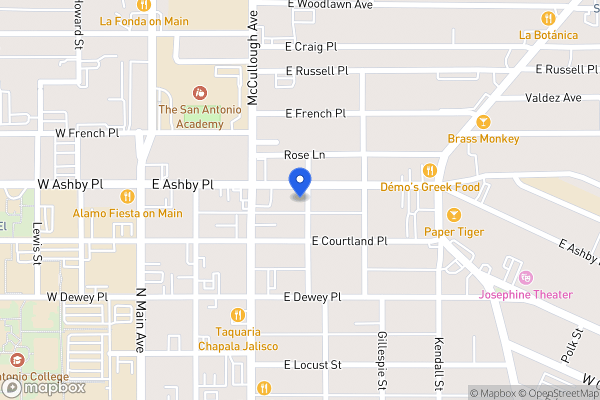 Map of 326 E Ashby Pl