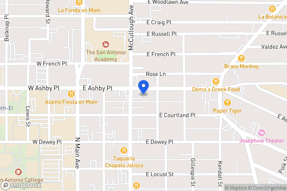Map of 314 E Ashby Pl