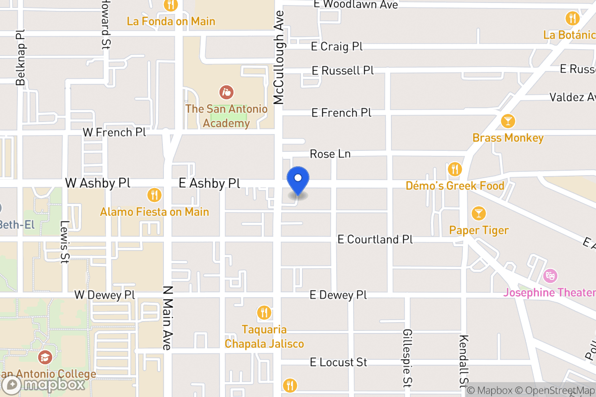Map of 310 E Ashby Pl