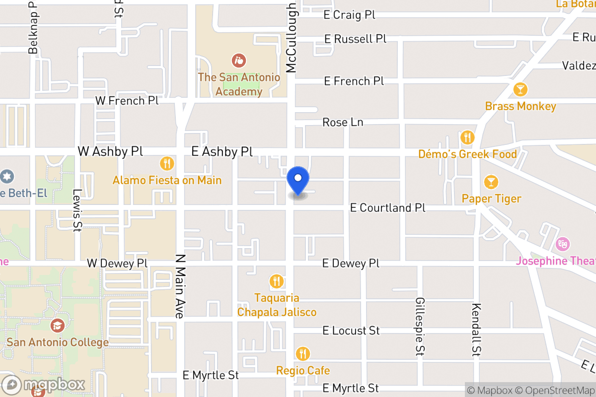 Map of 303  Courtland Pl