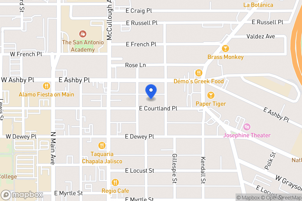 Map of 411 E Courtland Pl