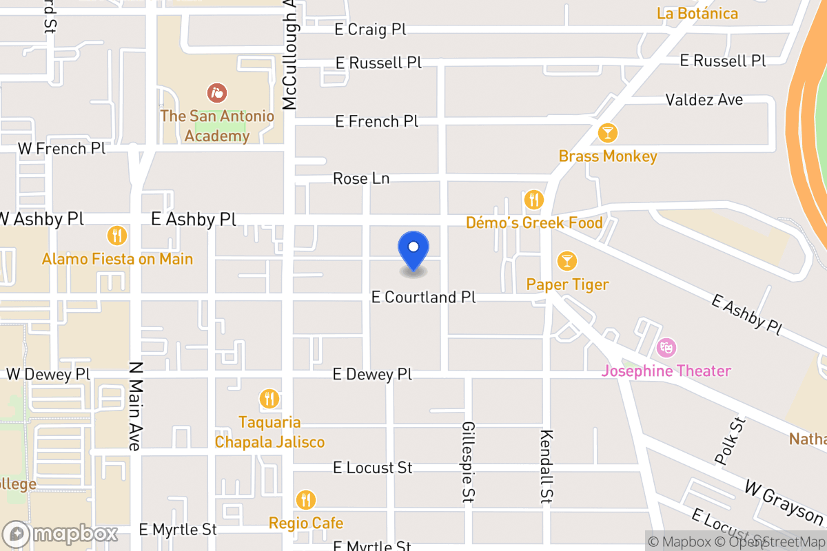 Map of 415 E Courtland Pl