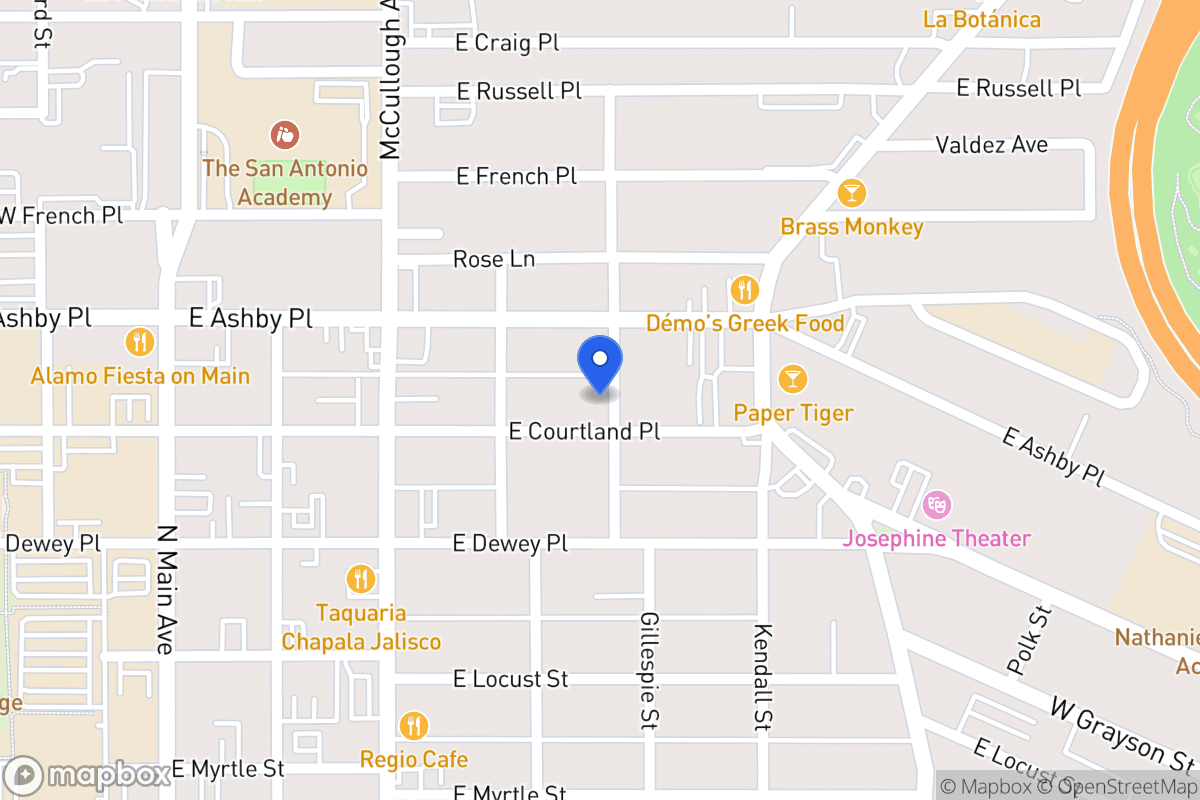 Map of 423 E Courtland Pl