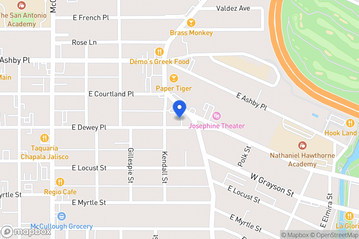 Map of 609 E Dewey Pl