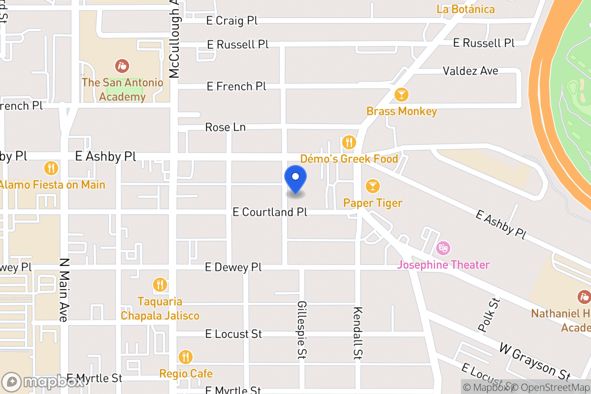 Map of 503 E Courtland Pl