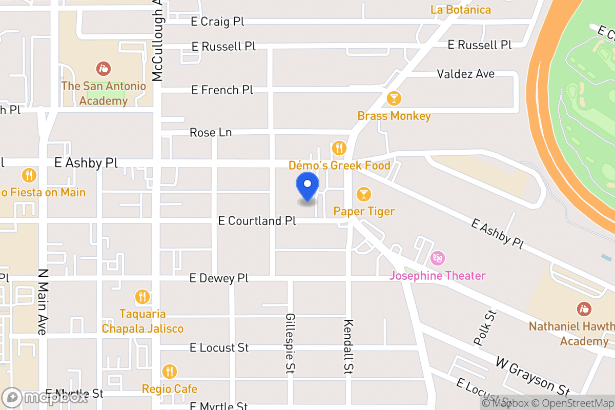 Map of 521 E Courtland Pl