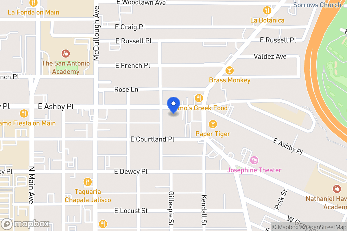 Map of 510 E Ashby Pl