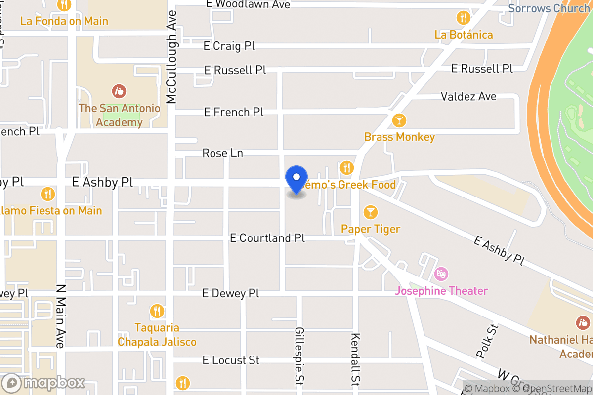 Map of 506 E Ashby Pl