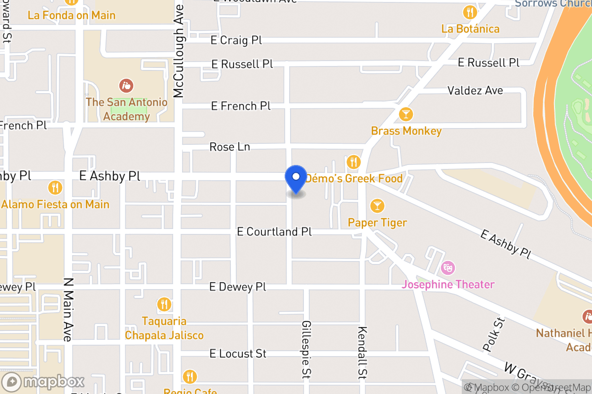 Map of 711  Gillespie St