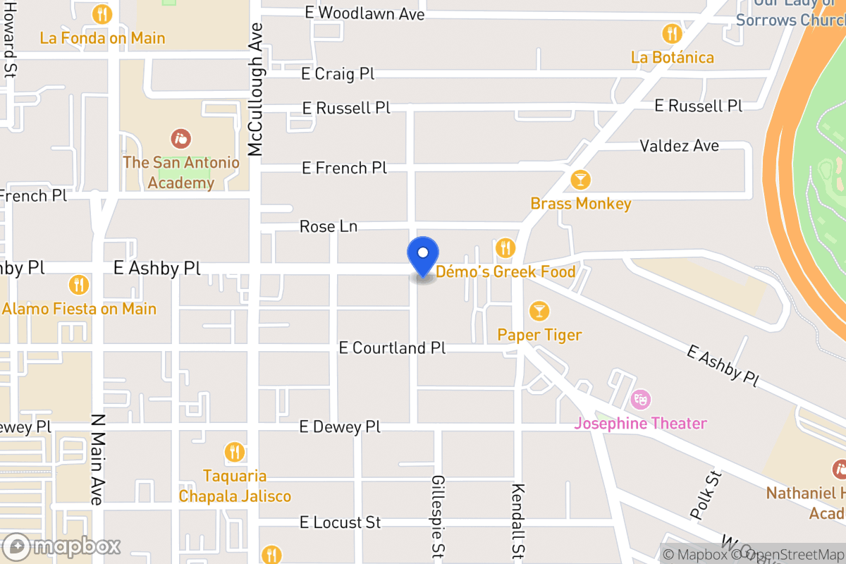 Map of 500 E Ashby Pl