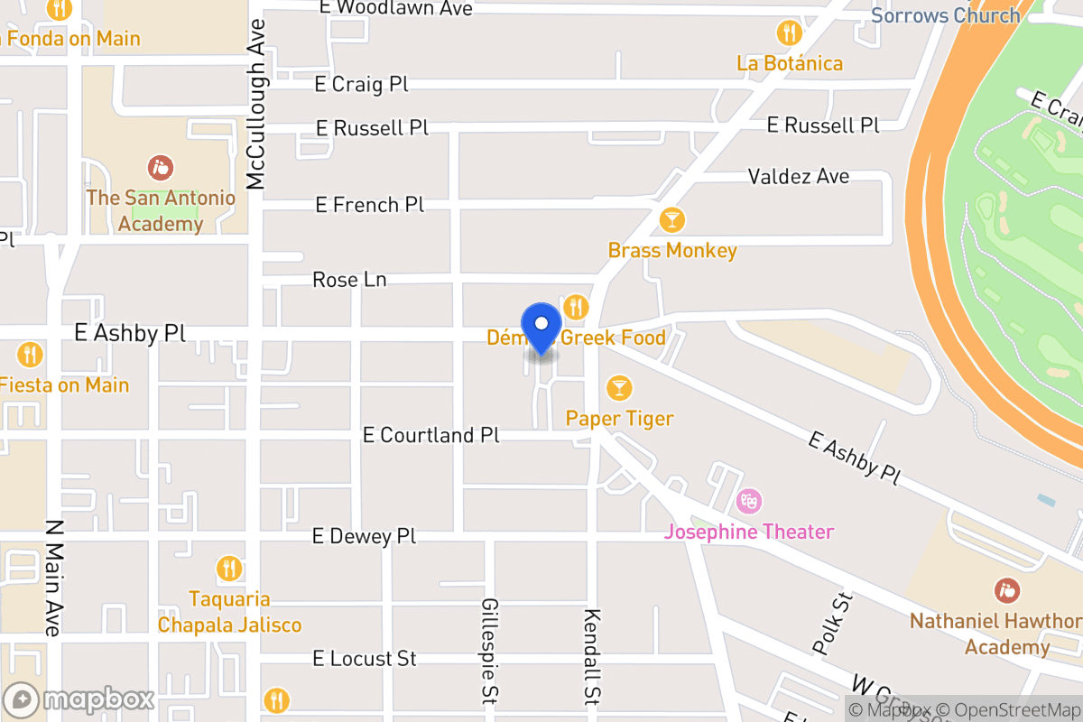 Map of 522 E Ashby Pl