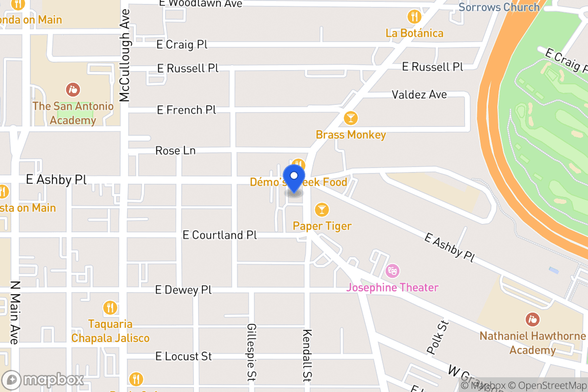 Map of 2423 N Saint Marys St