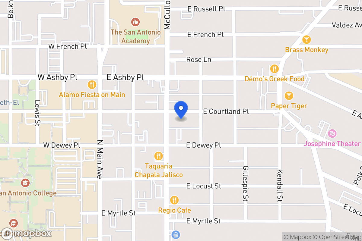 Map of 310 E Courtland Pl