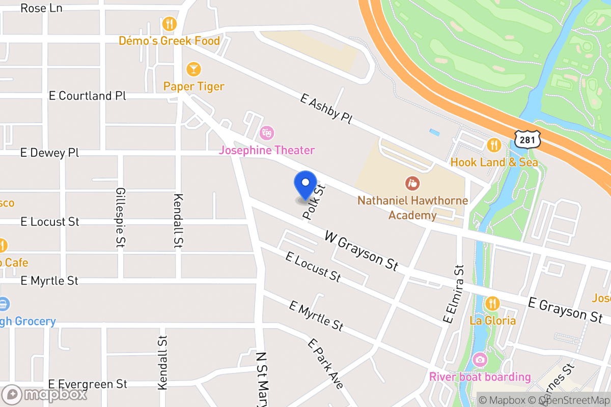 Map of 111  Polk