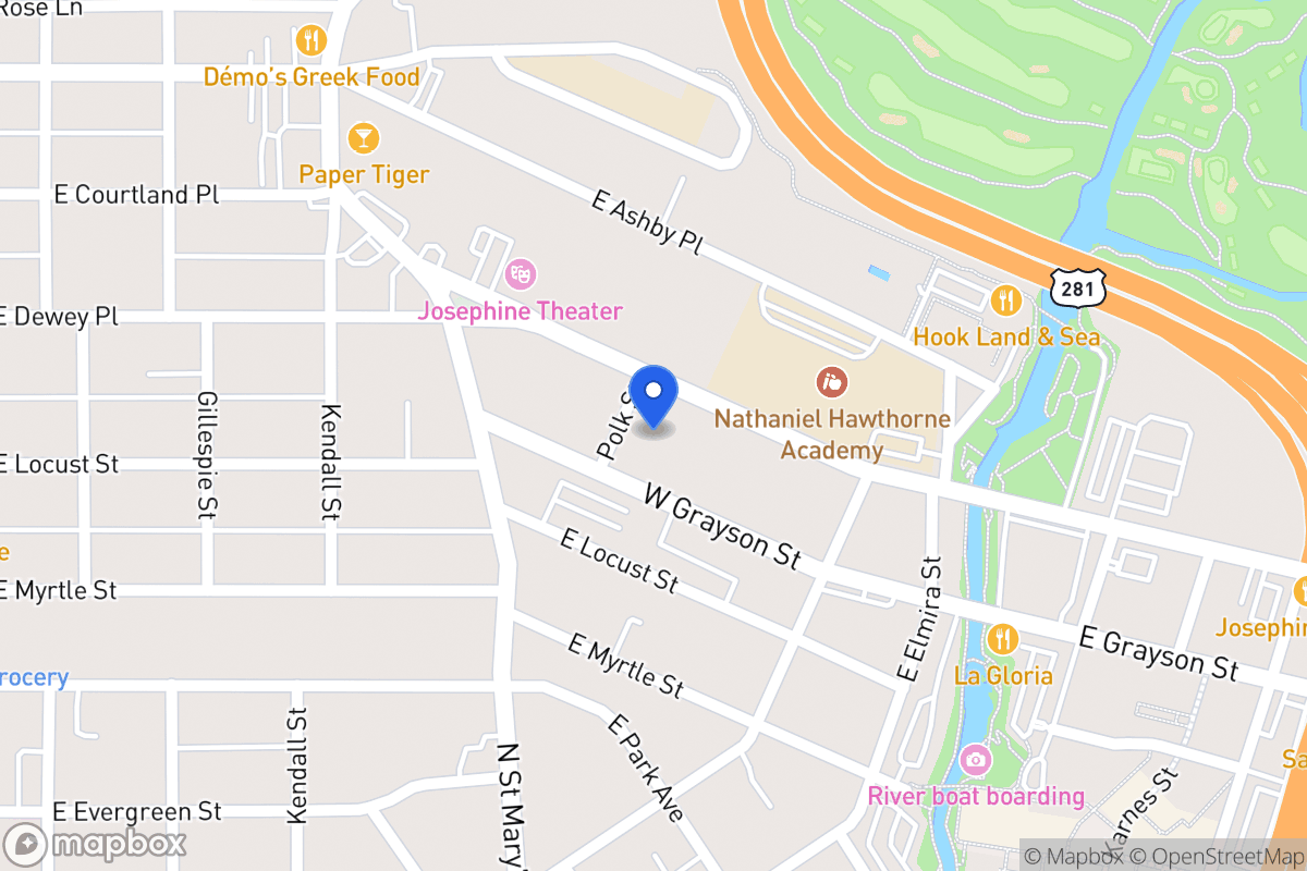 Map of 246 W Josephine St