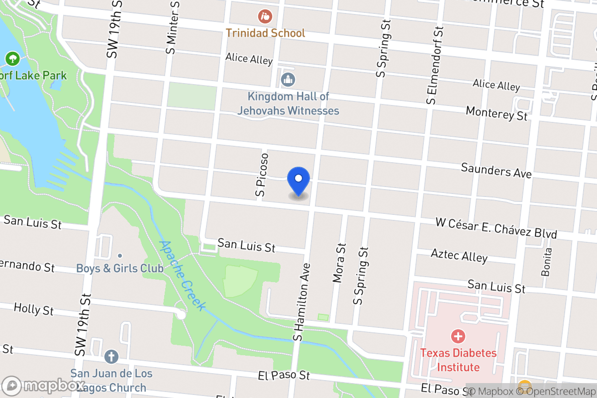 Map of 425 S Hamilton St
