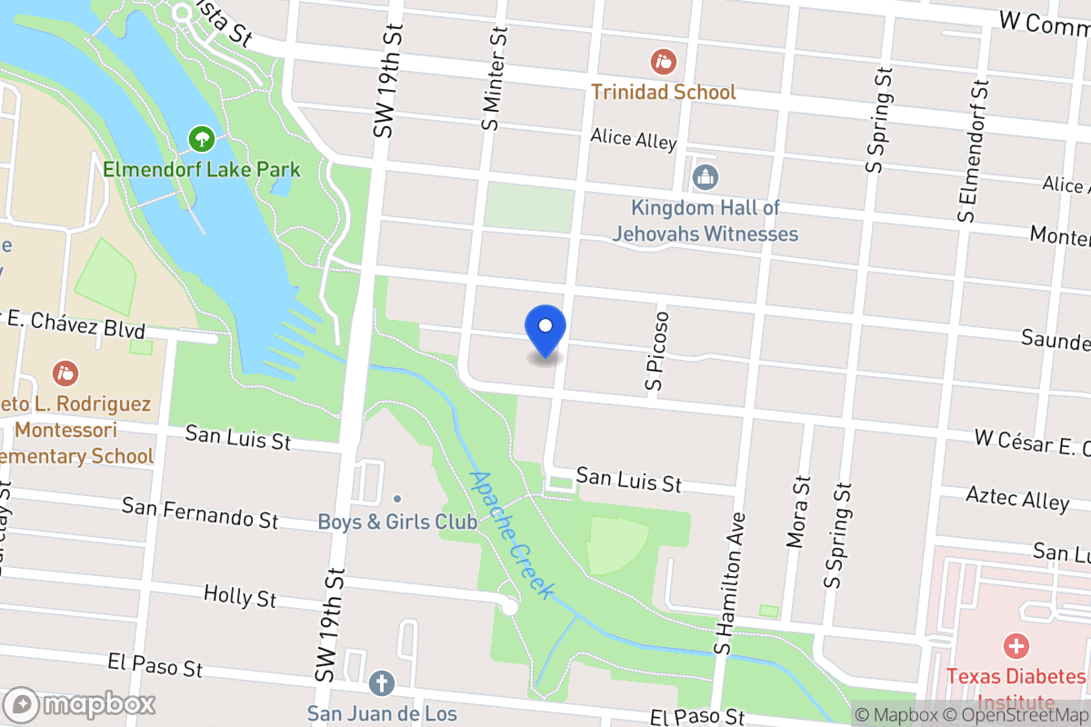 Map of 3303 W Cesar E Chavez Blvd
