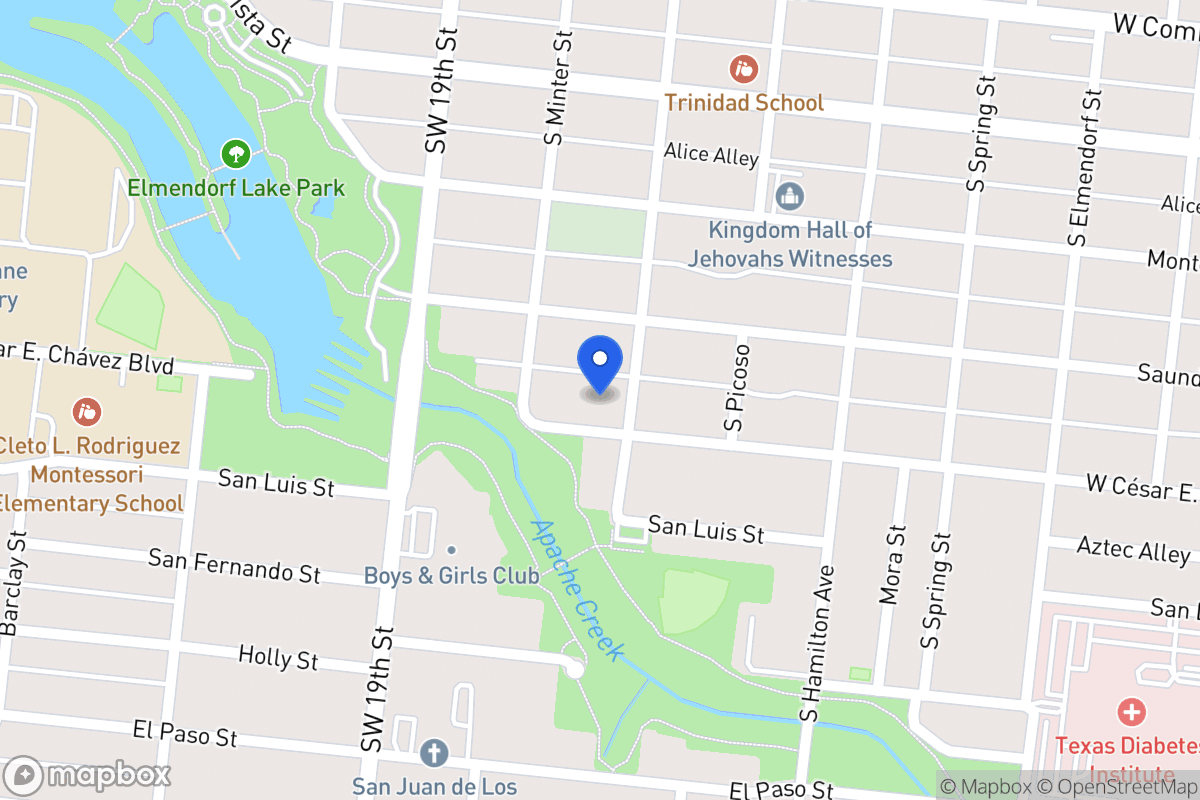 Map of 3307 W Cesar E Chavez Blvd