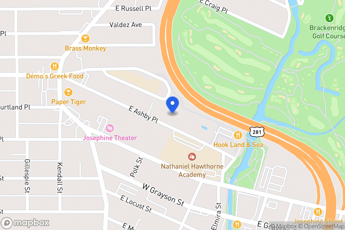 Map of 805 E Ashby Pl
