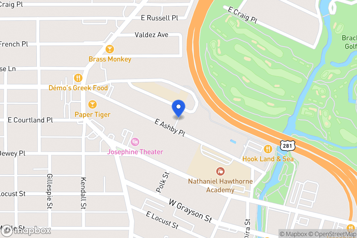 Map of 743 E Ashby Pl
