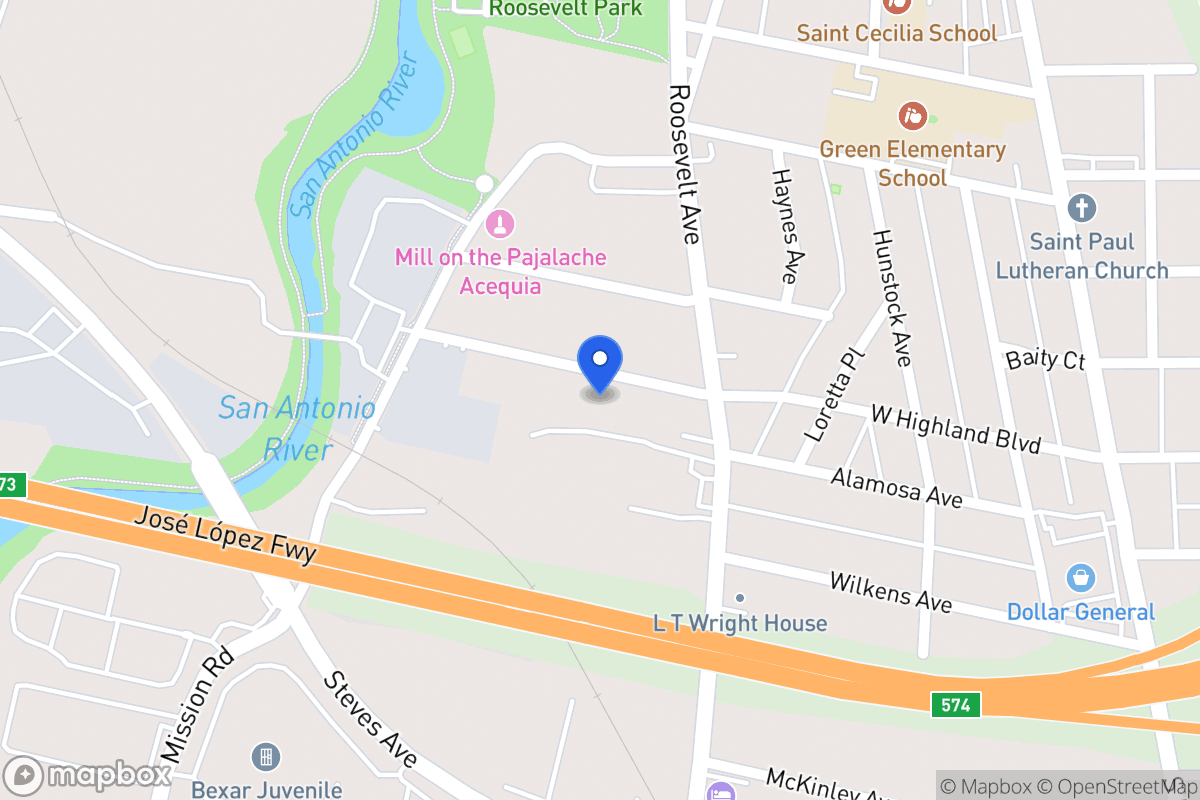 Map of 526 W Highland Blvd