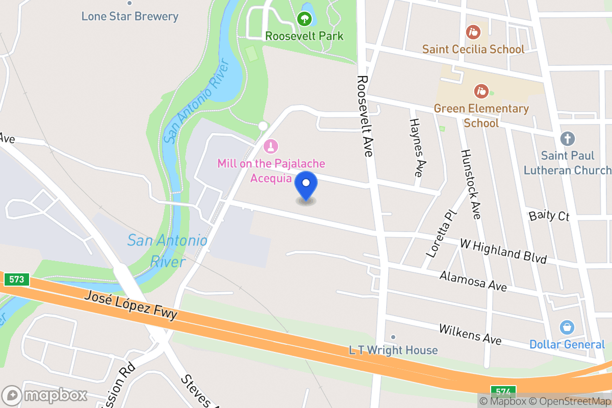 Map of 539 W Highland Blvd