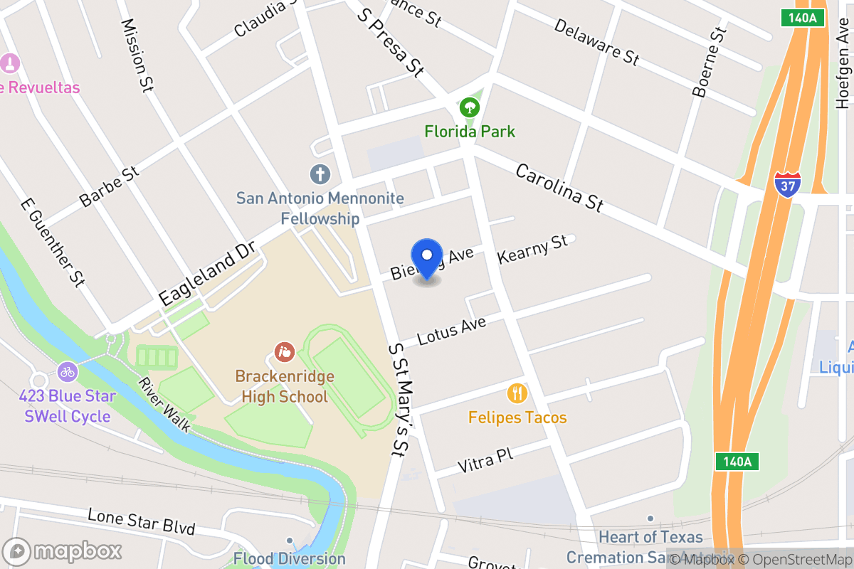Map of 124  Biering Ave