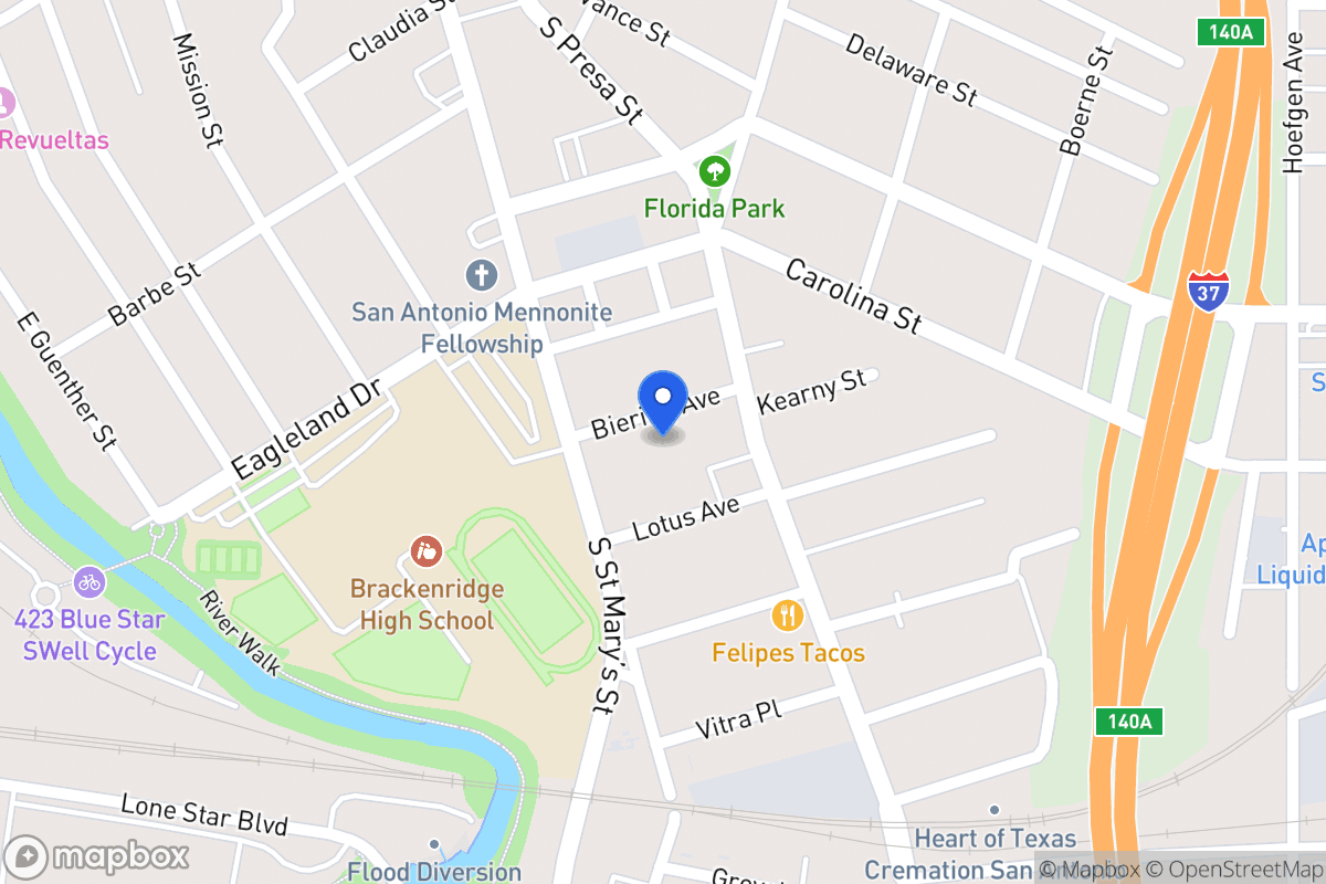 Map of 122  Biering Ave