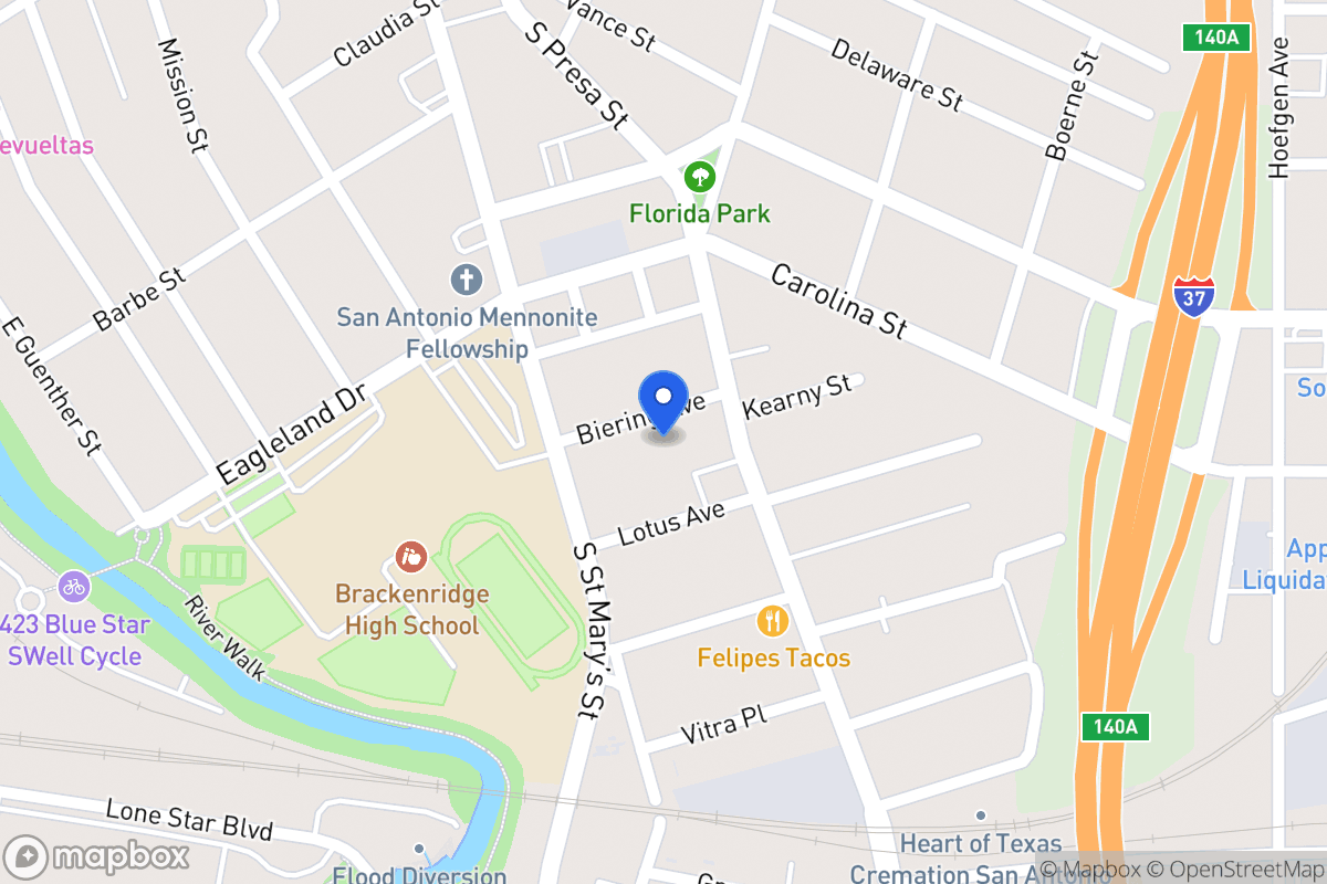 Map of 118  Biering Ave