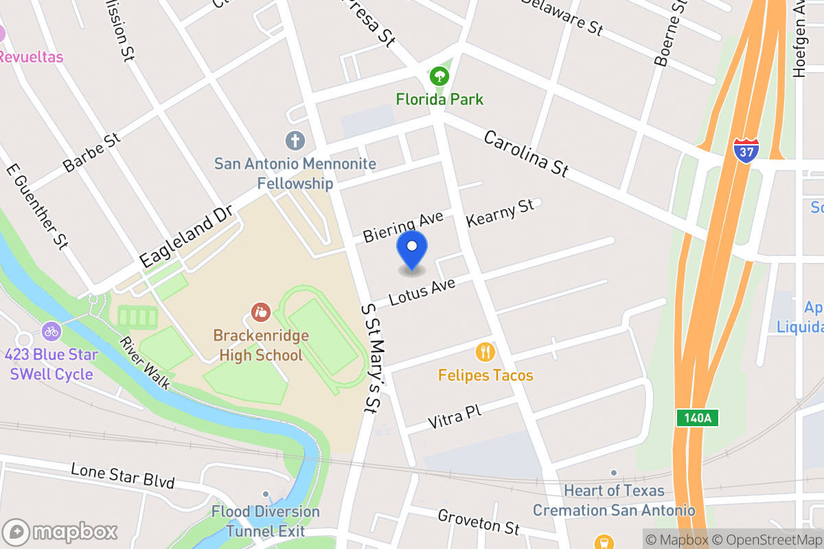 Map of 123  Lotus Ave