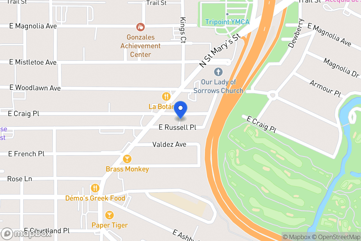 Map of 416 E Craig Pl