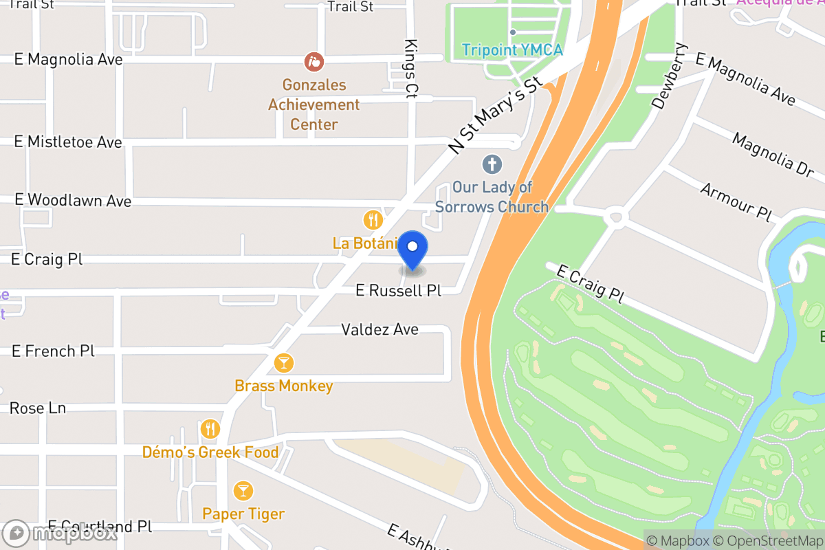 Map of 418 E Craig Pl