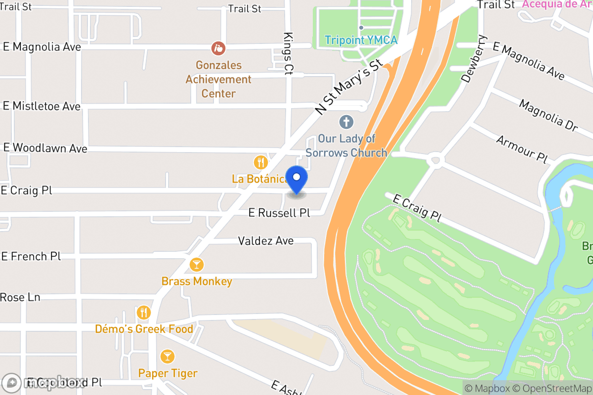 Map of 422 E Craig Pl
