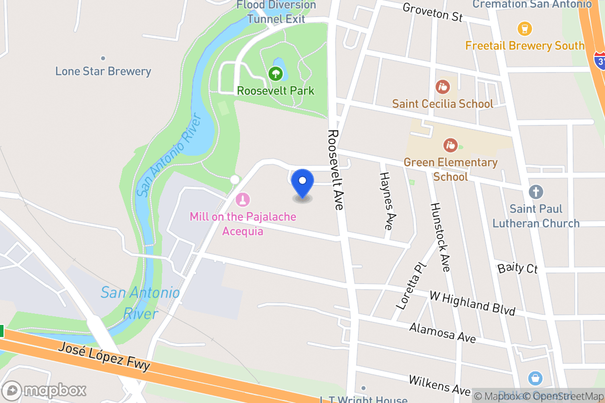 Map of 543  Roosevelt Ave