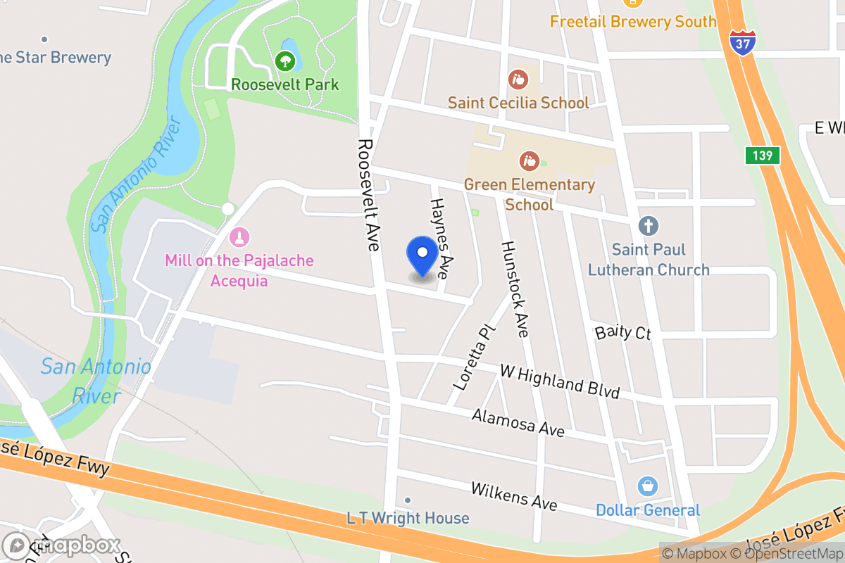 Map of 131  Haynes Ave