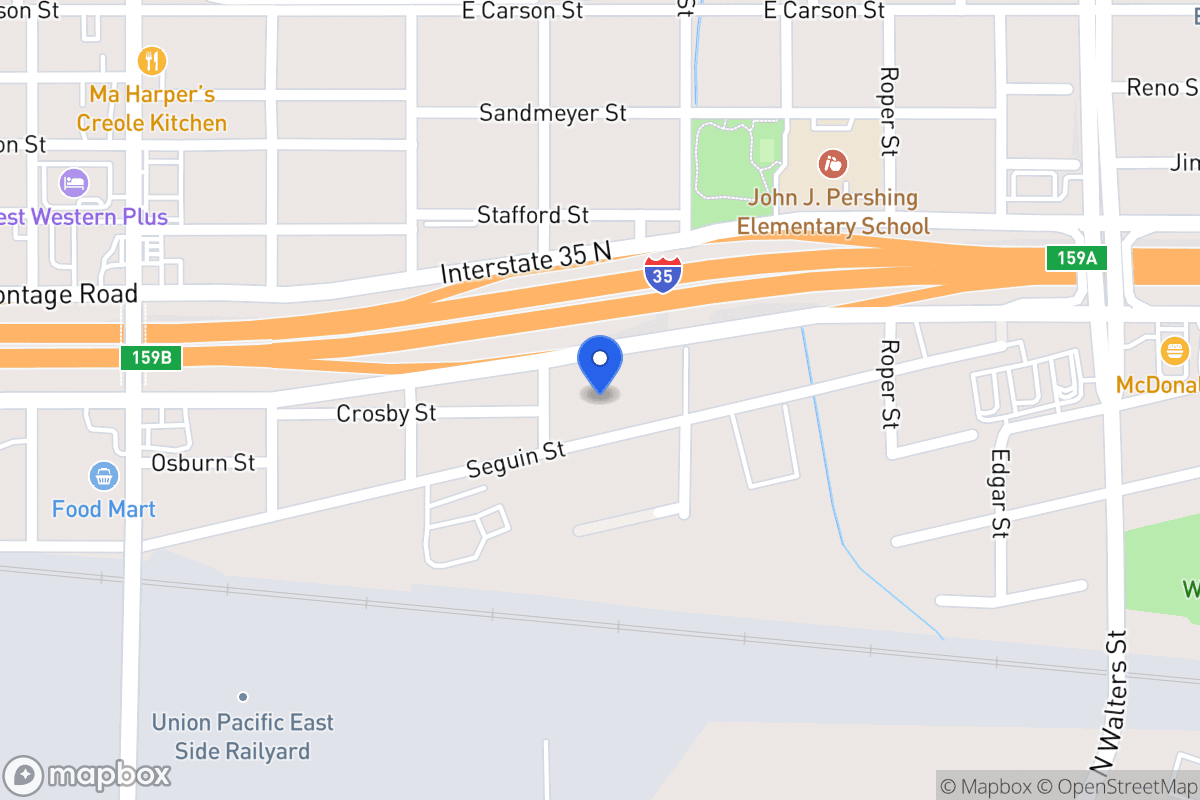Map of 2418 N Interstate 35