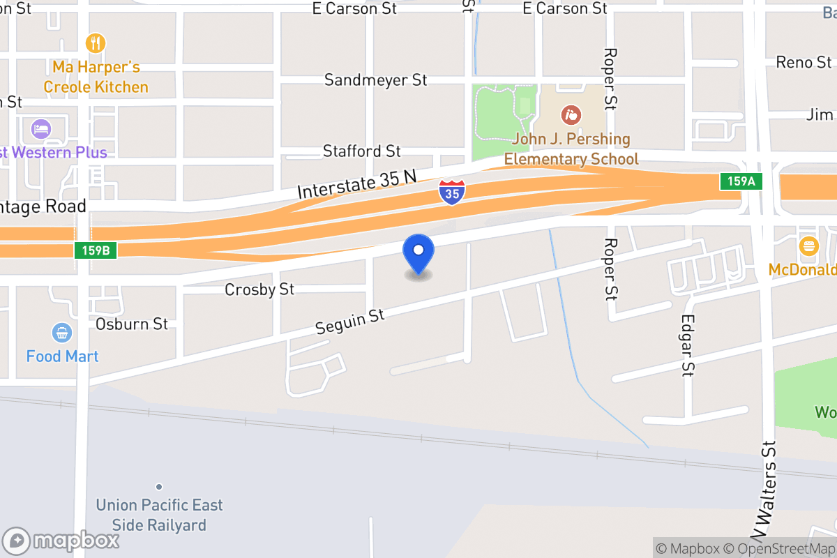 Map of 419  Seguin St