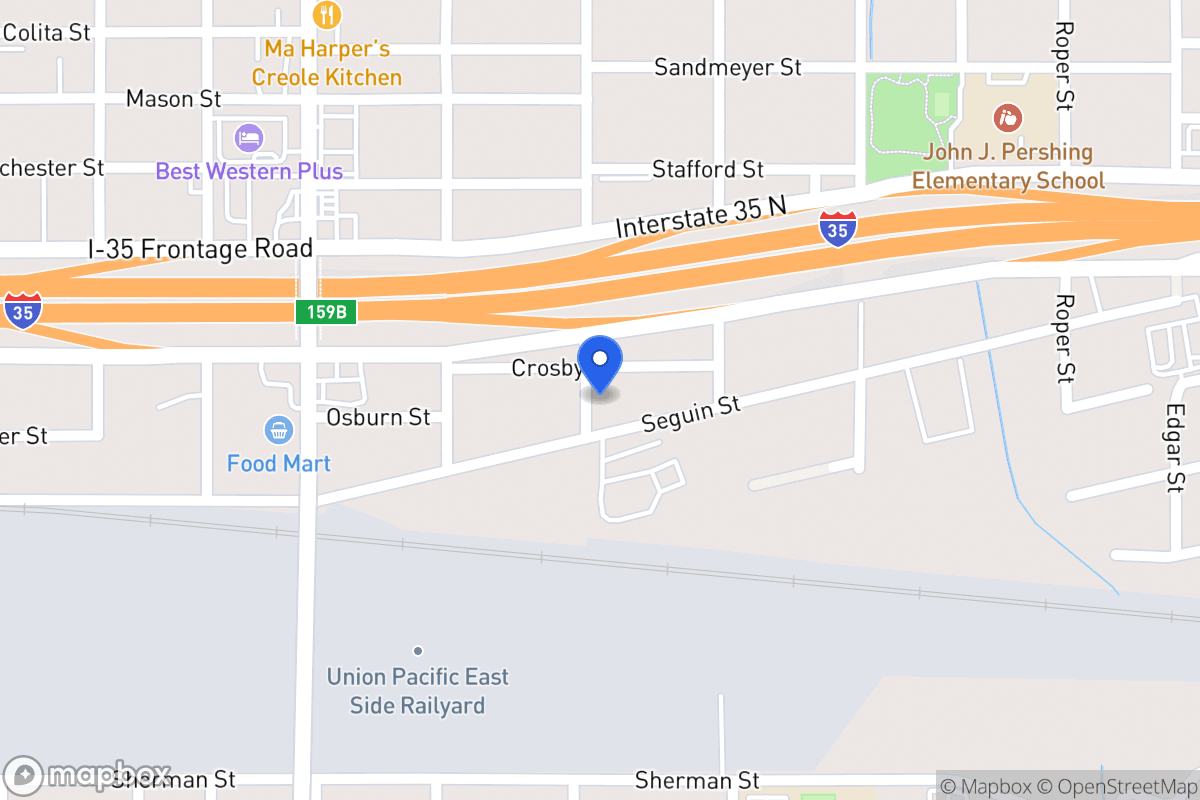 Map of 301  Seguin St