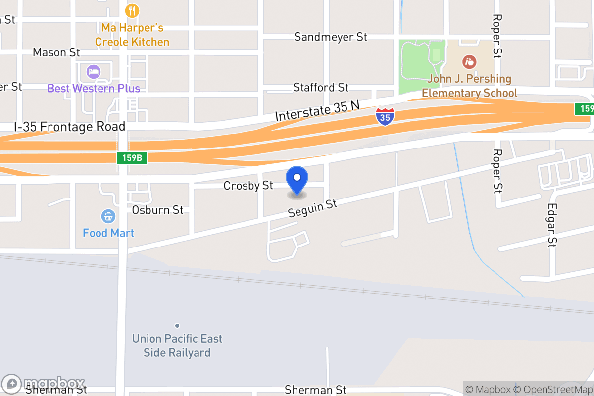 Map of 319  Seguin St