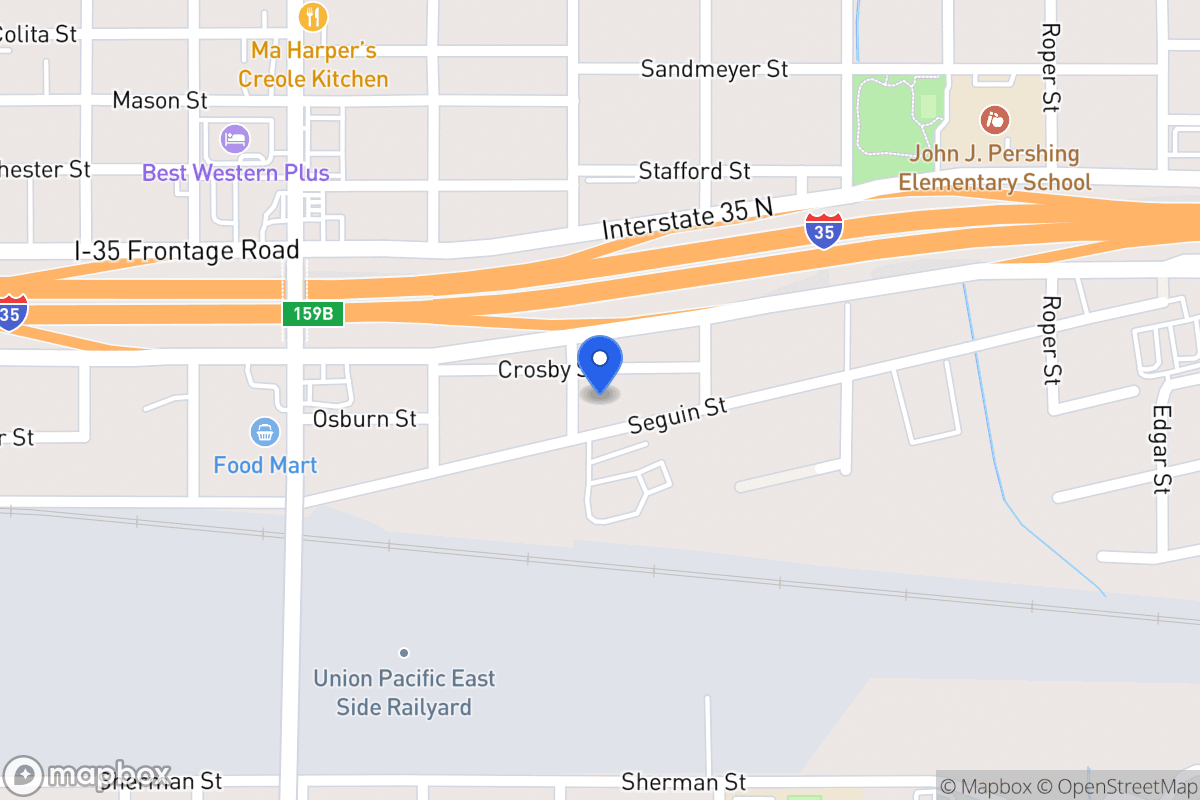 Map of 2306  Crosby St