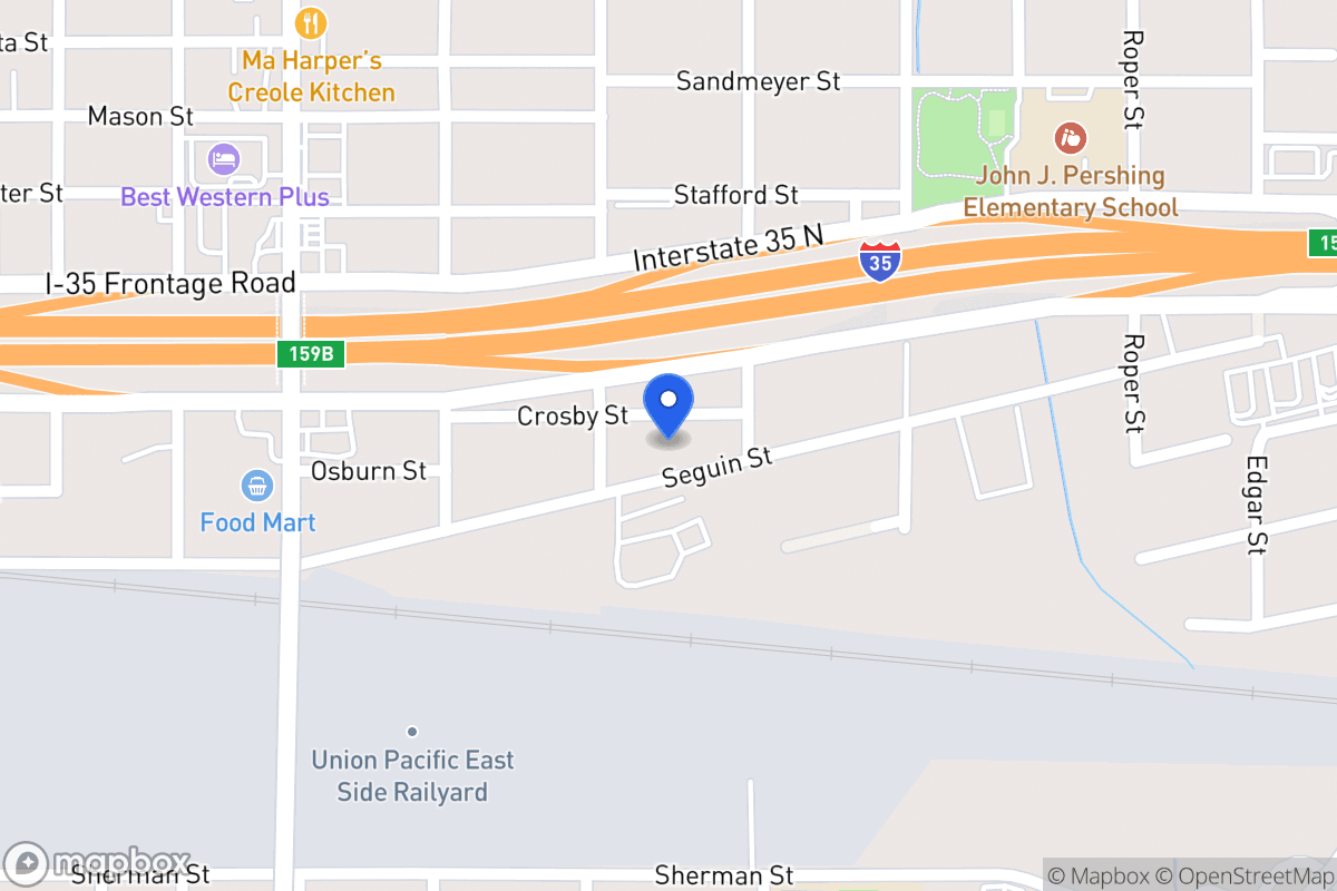 Map of 309  Seguin St