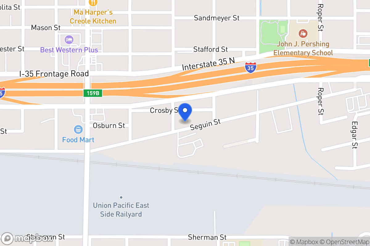 Map of 305  Seguin St
