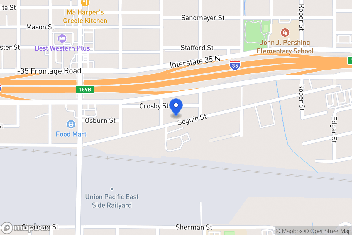 Map of 307  Seguin St