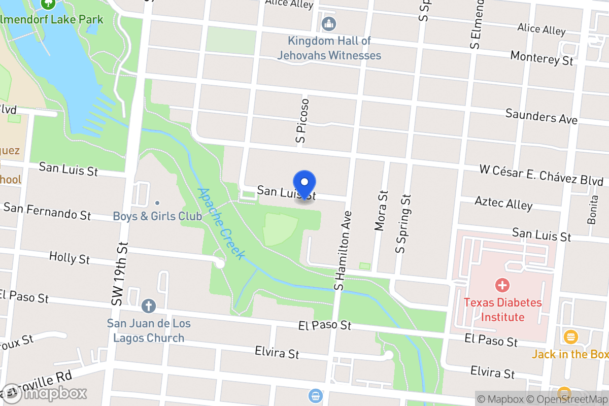 Map of 2924  San Luis St