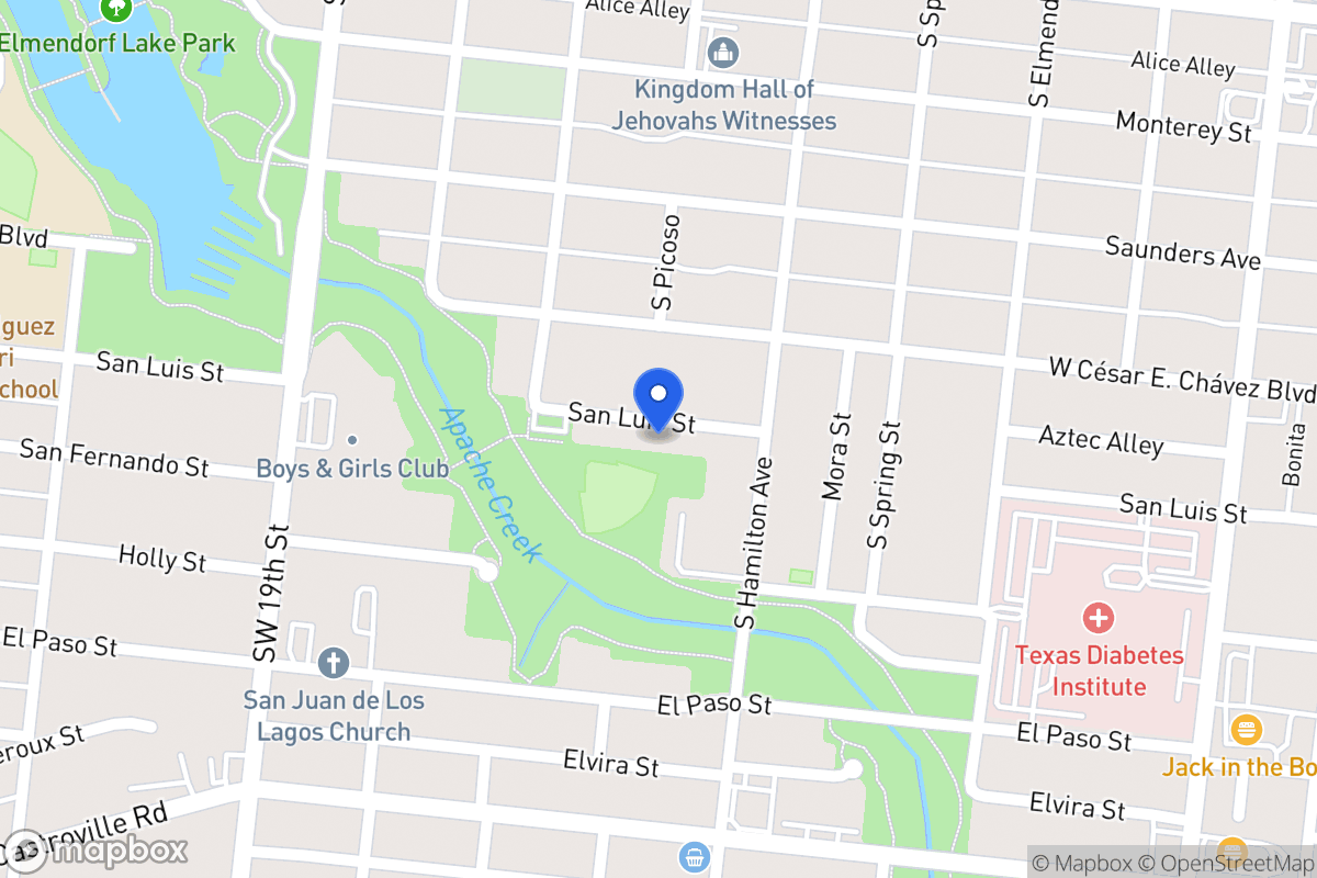 Map of 2926  San Luis St