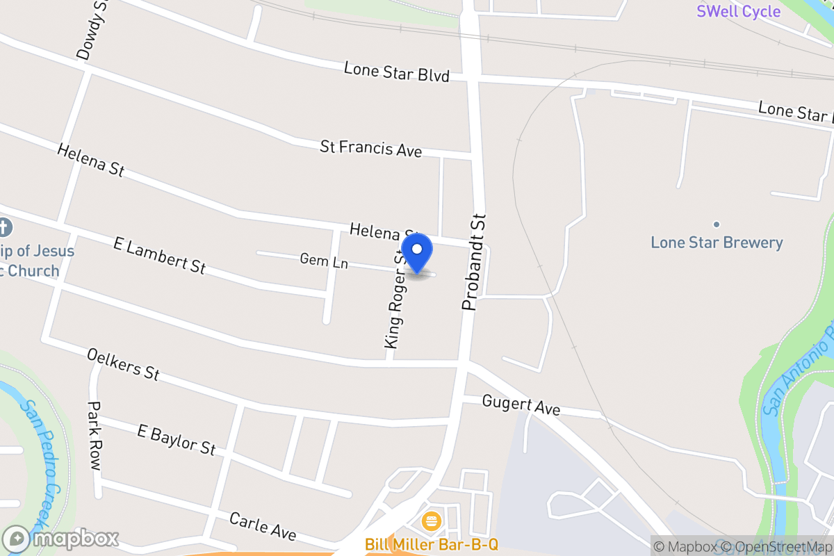 Map of 114  King Roger St