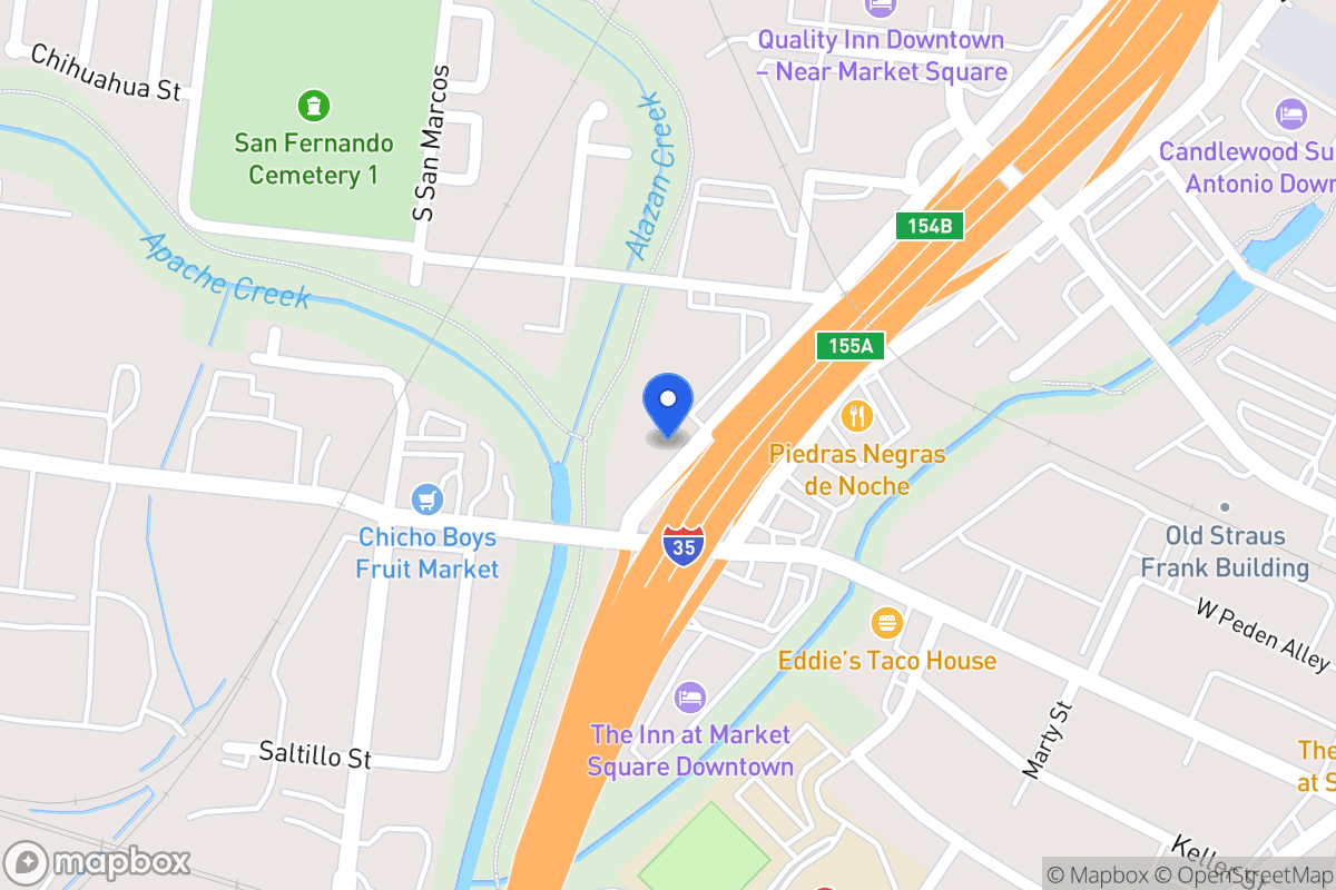 Map of 1411 S Medina